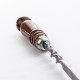 Stainless skewer 670*12*3 mm with wooden handle в Самаре