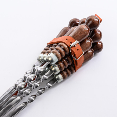 A set of skewers 670*12*3 mm in a leather quiver в Самаре