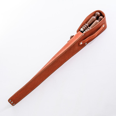 A set of skewers 670*12*3 mm in an orange leather case в Самаре