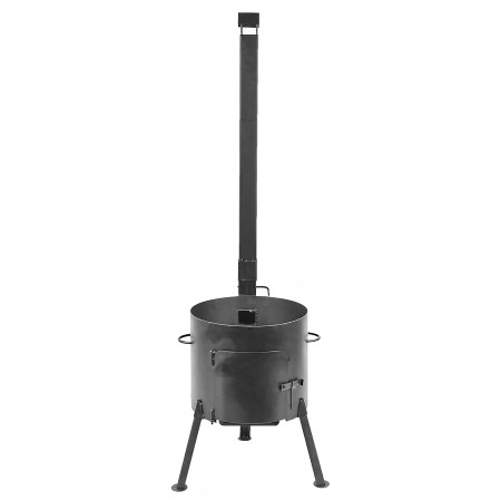 Печь диаметром 440 мм с трубой под казан 18-22 литра в Самаре