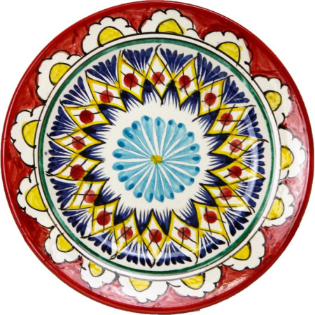Тарелка плоская 17 см. красный Мехроб в Самаре