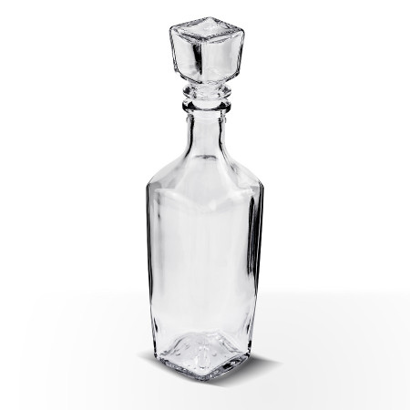 Бутылка (штоф) "Элегант" стеклянная 0,5 литра с пробкой  в Самаре