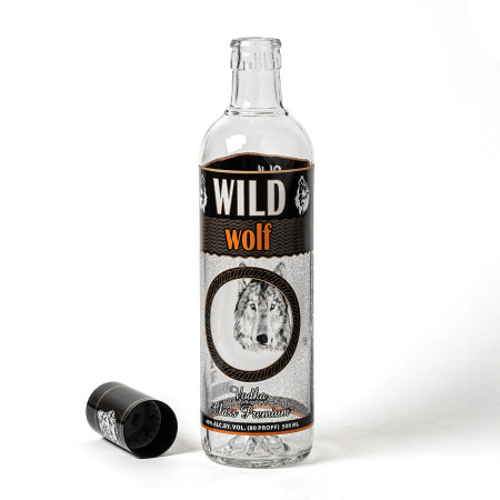 Бутылка сувенирная "Волк" 0,5 литра в Самаре